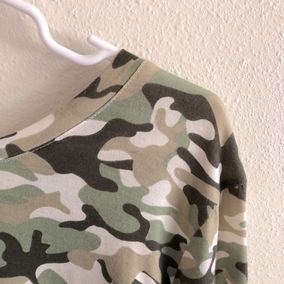 WHY Dress Camouflage Netting High Low Maxi Back Shirt - Picture 3 of 8